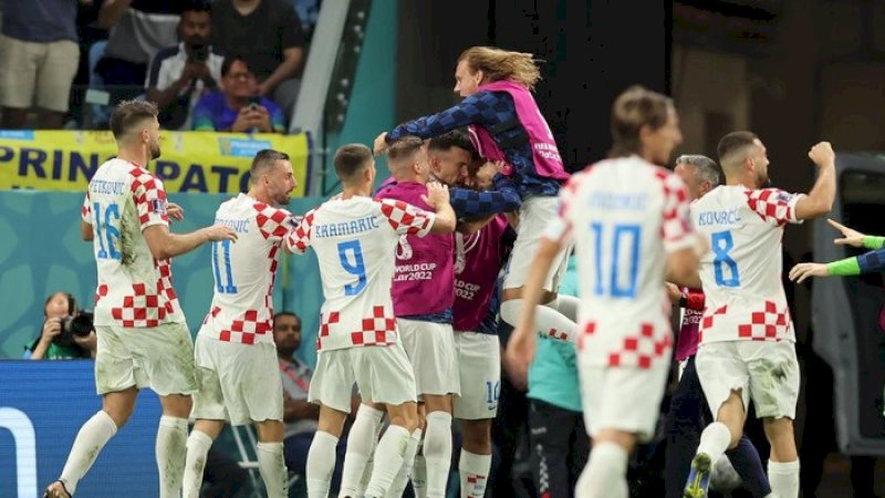 Kroasia menyingkirkan Jepang lewat adu penalti dan lolos ke perempatfinal Piala Dunia 2022 (Getty Images/Fantasista)