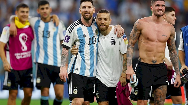 Timnas Argentina lolos ke perempatfinal Piala Dunia 2022. (Foto: Reuters)