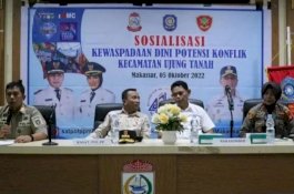 Satpol PP Kota Makassar Sosialisasi Kewaspadaan Dini Potensi Konfik