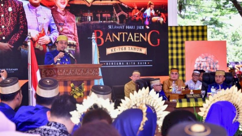 Rapat Paripurna DPRD Bantaeng dalam rangka Hari Jadi ke-768 Kabupaten Bantaeng di Lapangan Seruni, Bantaeng, Rabu (7/12/2022).