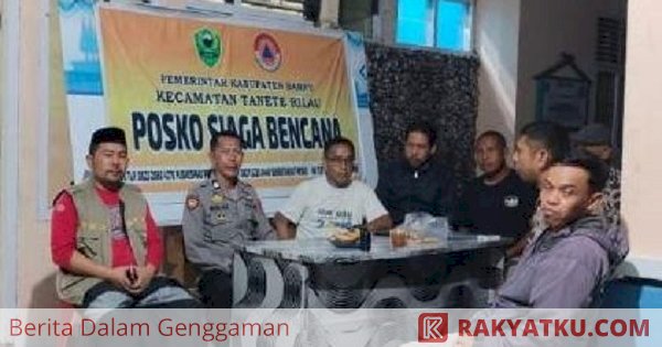 Pemerintah Kecamatan Tanete Rilau Barru Dirikan Posko Siaga Bencana