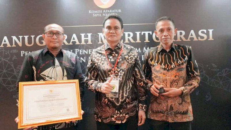 Pemkab Barru Pertahankan Penghargaan Nasional Meritokrasi