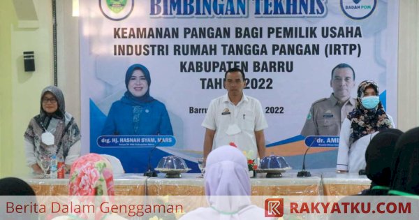 Dinkes Barru Latih Pelaku Industri Kecil Kelola Keamanan Produk