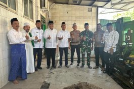 Rudianto Lallo Hadiri Peletakan Batu Pertama Renovasi Masjid Ihyatul Jamaah Lembo