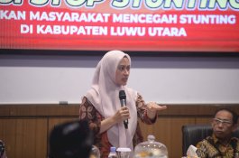Bupati Luwu Utara Apresiasi Tenaga Pendamping Gizi Desa yang Berhasil Tekan Angka Stunting 