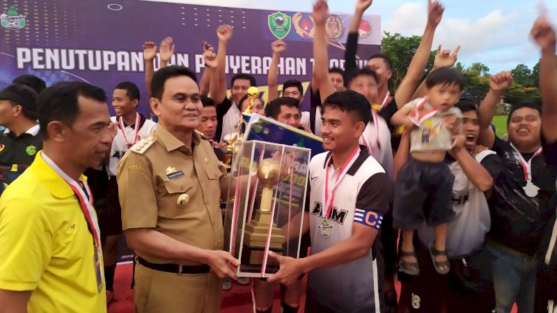 Harapan FC Juarai Turnamen Sepak Bola Bupati Cup Barru 2022
