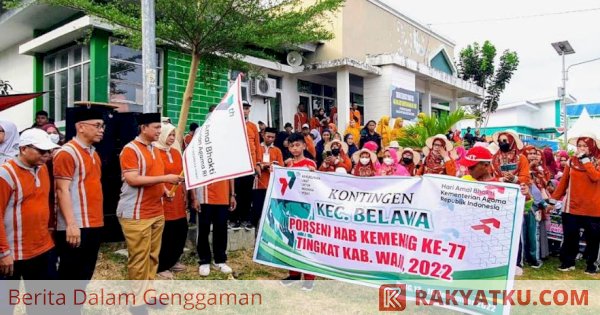 Hari Amal Bakti Ke-77, Bupati Wajo Buka Porseni dan Perkemahan Moderasi Madrasah