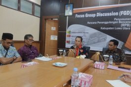 Libatkan Tim Teknis dari UNHAS, BPBD Luwu Utara Gelar FGD Rencana Penanggulangan Bencana
