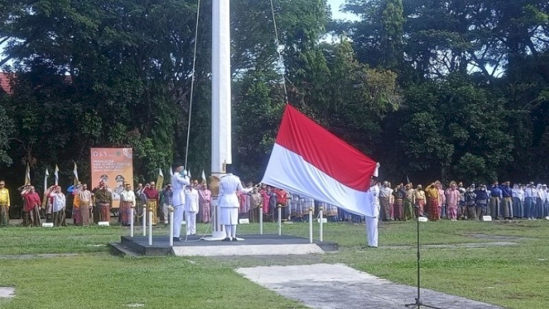 Berpakaian Adat Nusantara, Peringatan Sumpah Pemuda di Luwu Utara Berlangsung Khidmat 