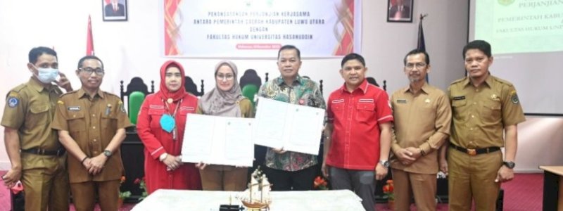 Teken Kerjasama dengan Pemkab Luwu Utara, Dekan FH Unhas: Langkah Tepat Bupati Visioner