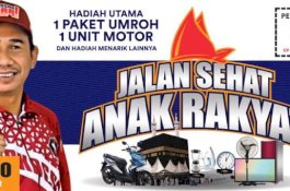 Jalan Sehat Anak Rakyat Berhadiah Umrah dan Motor Dimulai di Manggala