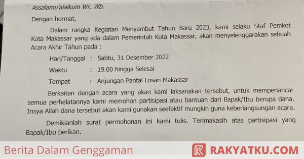 Nama Wakil Walikota Makassar Dicatut Untuk Proposal Bantuan