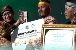 Rinding Allo Luwu Utara Raih Penghargaan Lomba Promosi Desa Wisata Nusantara Tahun 2022