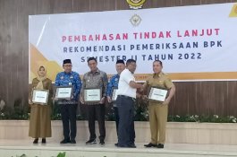 Sidrap Peringkat Pertama Penyelesaian Tindak Lanjut Pemeriksaan BPK Semester I 2022