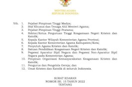 Menag Terbitkan Ketentuan Perayaan Natal 2022, Ini Isi Lengkapnya