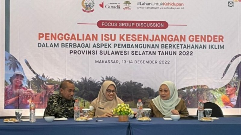 Kadis DP3A-Dalduk KB Sulsel Hadiri FGD Penggalian Isu Kesenjangan Gender dalam Berbagai Aspek Pembangunan Berketahanan Iklim