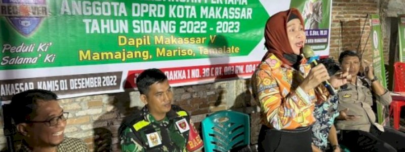 Mayarakat Keluhkan Drainase Saat Reses Hj Muliati