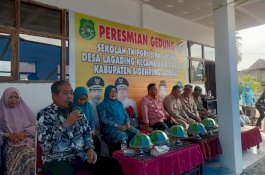 Bupati Sidrap Resmikan TK PGRI Desa Lagading