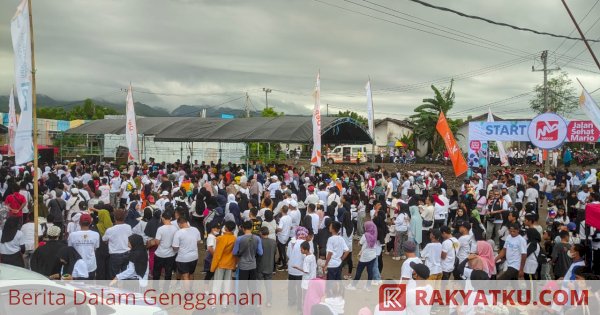 Meriah, Ribuan Warga Parepare Ikut Jalan Santai Mario Group