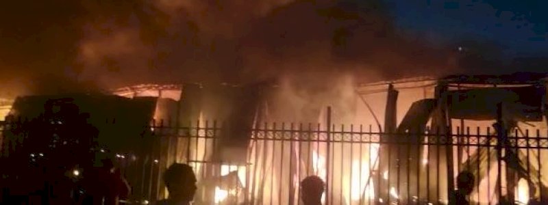 Polres Pelabuhan Makassar Selidiki Kebakaran Pasar Sentral