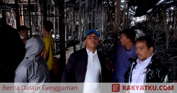 Dari Jakarta, Danny Pomanto Langsung Kunjungi Pasar Sentral Pasca Kebakaran