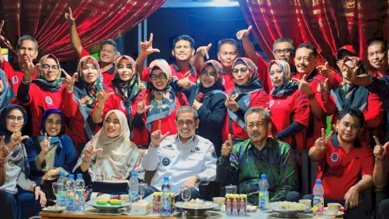 Dialog Pendidikan dan Musyawarah Kerja Kepala Sekolah (MKKS) Sekolah Menengah Pertama (SMP) dan Sekolah Dasar (SD) di Kawasan Wisata Telaga Biru, Desa Lempong, Kecamatan Bola, Rabu (22/12/2022) malam.