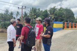 Telan Anggaran Rp 6,3 Miliar, Bahu Jalan Jembatan Ta'binjai Retak