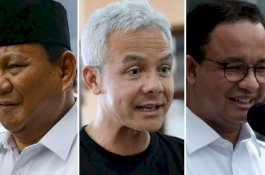 Hasil Survei Utting Research: Elektabilitas Ganjar, Prabowo, dan Anies Berimbang