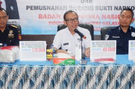 BNNP Sulsel Laporkan Capaian Kinerja Selama Tahun 2022