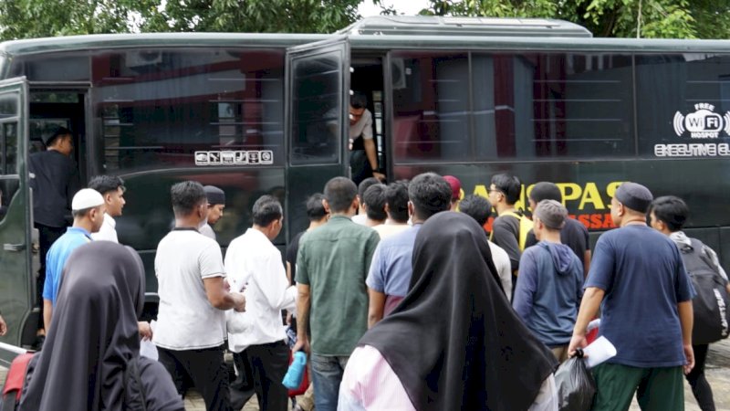 Warga Binaan Rutan Makassar Girang Mendapatkan SK Asimilasi Rumah