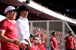 Presiden Jokowi Yakin Timnas Indonesia Kalahkan Vietnam di Leg Kedua