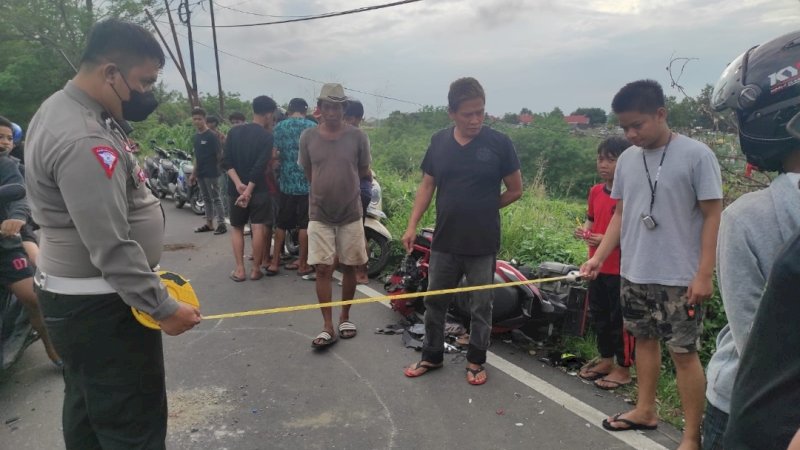 Lakalantas di Parepare, Kaki Salah Satu Pengendara Motor Putus 