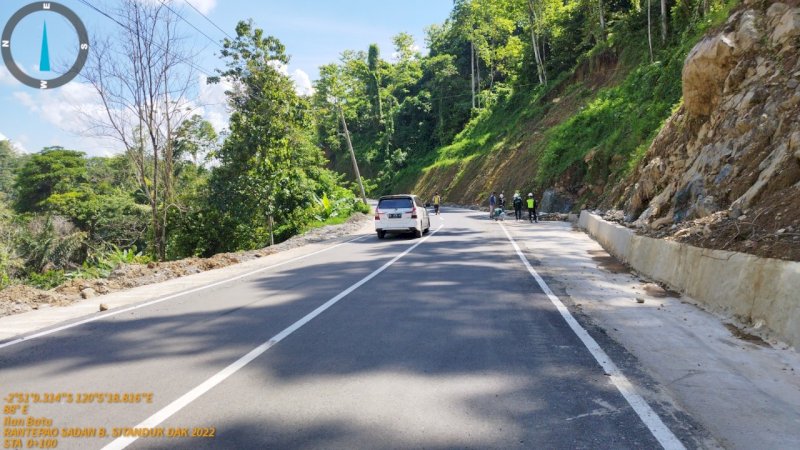 Pengerjaan Jalan Ruas Rantepao - Sa'dan - Batusitanduk Rampung 100 Persen