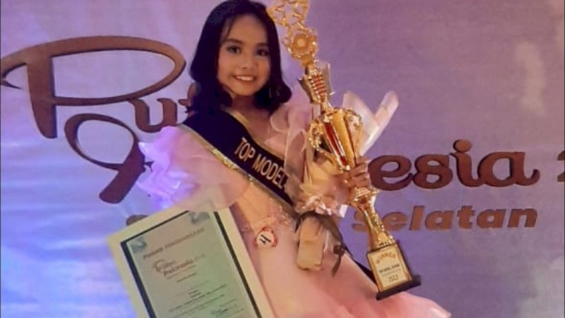 Kirana Sahira Yuswan, Juara 1 Top Model Junior Sulawesi Selatan 2023