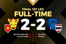 Hasil Leg I Final Piala AFF: Vietnam Vs Thailand Imbang, Drama Empat Gol Warnai Laga