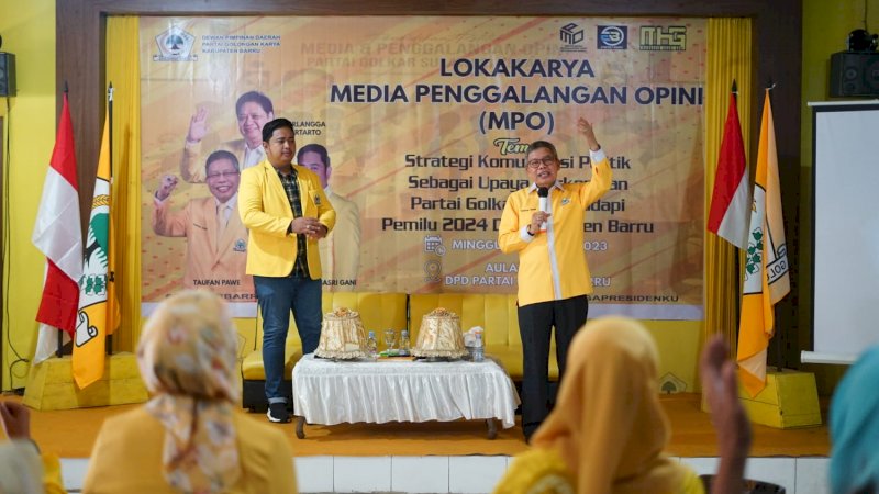 Lokarkarya MPO Golkar Barru, Taufan Pawe Sebut MPO Pasukan Angkatan Udara