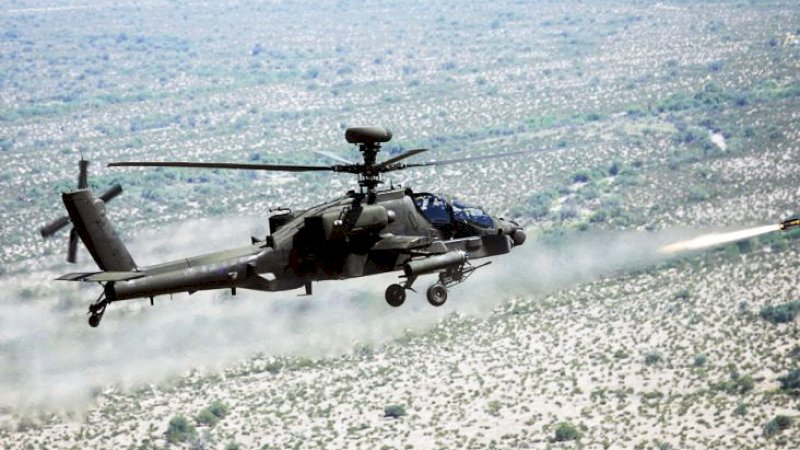 Inggris akan mengirimkan helikopter Apache dengan roket Hellfire yang mematikan ke Ukraina. Foto/Wikipedia
