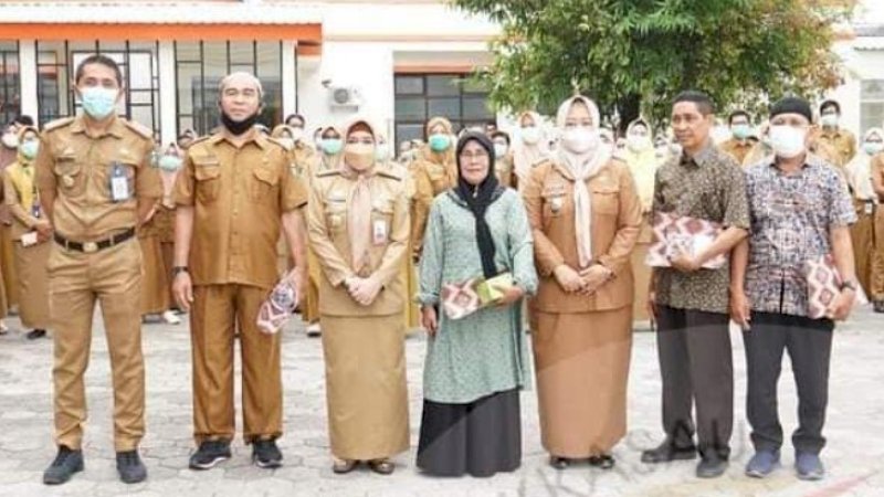 Apel pagi yang dilaksanakan di pelataran parkir RSUD Andi Makkasau, Kota Parepare, Sulawesi Selatan, Senin (16/1/2023).