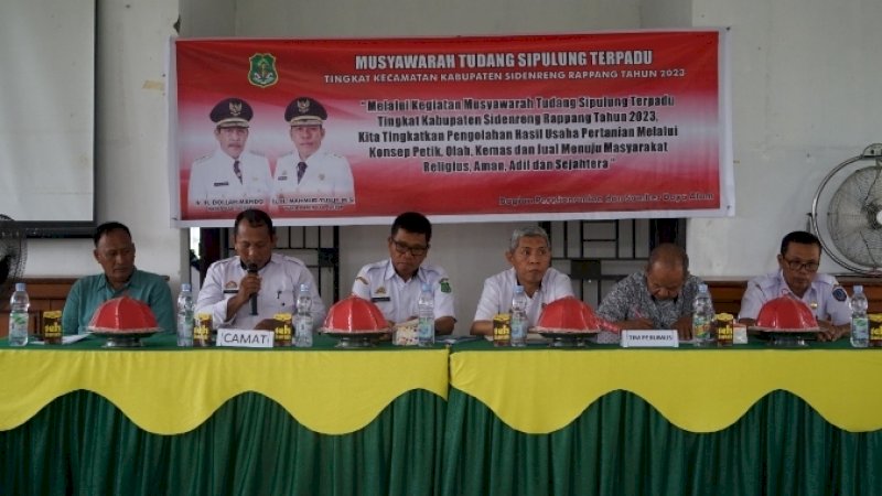 Sehari, Dua Kecamatan di Bagian Selatan Sidrap Tuntas Laksanakan MTS 