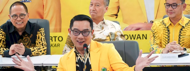 Ridwan Kamil: Saya Fatsun Terhadap Keputusan Partai Golkar