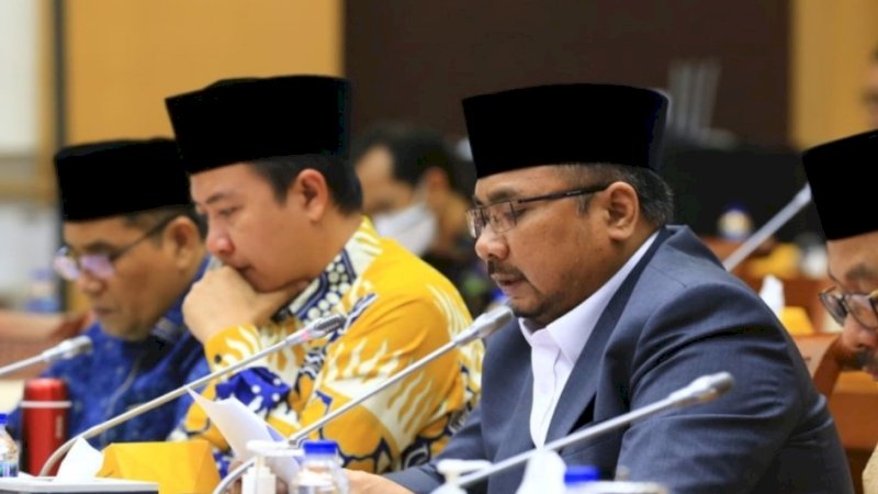 Menag Sampaikan Rencana Haji 2023, Kamis (19/1/2023). (Foto: Kemenag RI)