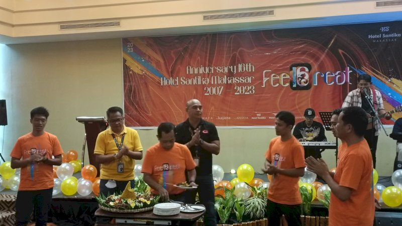 Kemeriahan HUT ke-16 Hotel Santika Makassar, Benahi Beberapa Fasilitas Sebagai Komitmen Beri Yang Terbaik