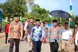 Bersama AG. Prof Nasaruddin Umar, Bupati Wajo Letakkan Batu Pertama Pembangunan Gedung MTs As’adiyah 