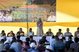 15 Miliyar Dana Bergulir di Desa Waetuo, Warga Undang Bupati Luwu Utara Pesta Panen