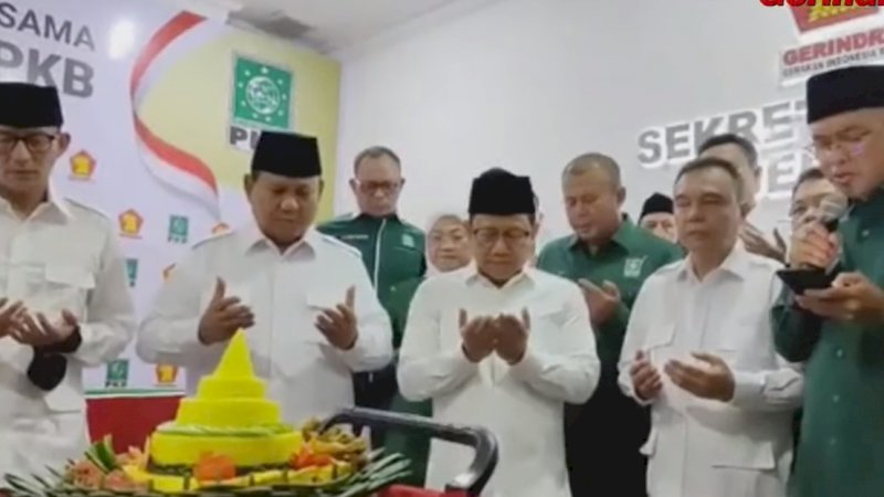 Ada Sandiaga Uno saat Prabowo dan Cak Imin Resmikan Sekber Koalisi