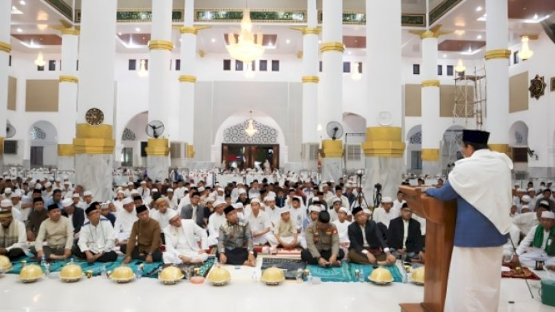 Prof Nasaruddin Umar Bawakan Hikmah Isra Mi’raj di Masjid Agung Ummul Quraa Sengkang yang Digelar Pemkab Wajo 