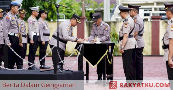 Kapolres Barru Pimpin Sertijab Kapolsek dan Kasat 