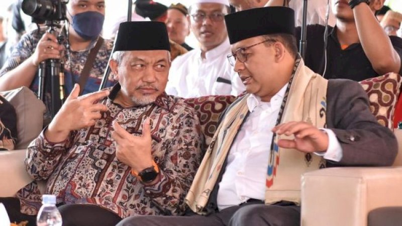 Presiden PKS Ahmad Syaikhu saat bertemu Anies Baswedan, beberapa waktu lalu. (arsip foto PKS)