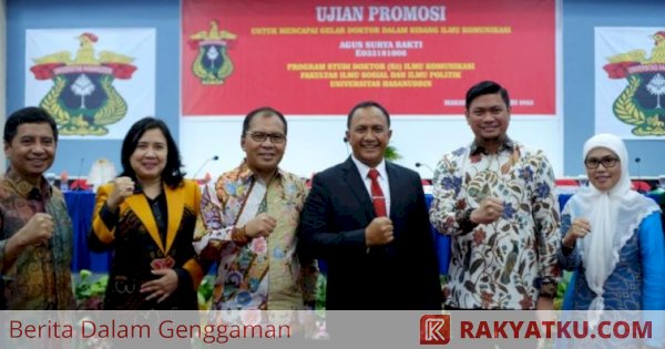 Wali Kota Makassar Ucapkan Selamat atas Ujian Promosi Doktor Agus Surya Bakti