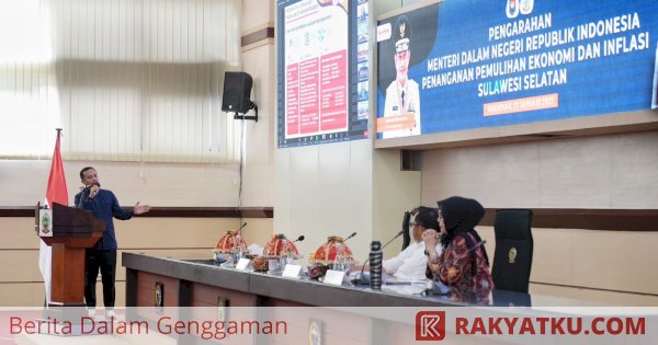 Gubernur Andi Sudirman Paparkan Program Penanganan Inflasi di Sulsel Kepada Mendagri